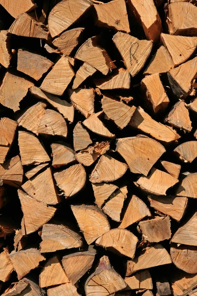 Pile Firewood Wooden Material — Stock Photo, Image