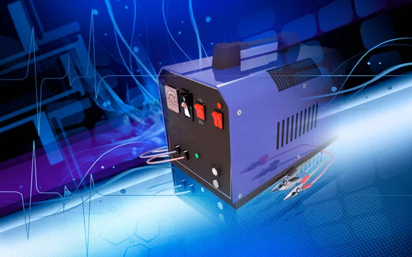Batterieladegerät Elektrischer Strom — Stockfoto