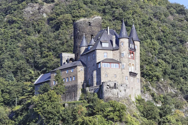 Katz Castle Castle Goarshausen Rechtsrheinische — стоковое фото