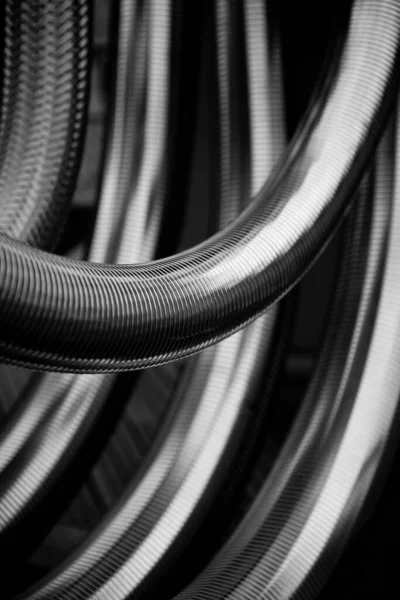 Black White Metal Pipes — Stock Photo, Image