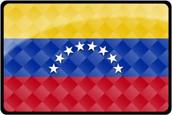 Venezuela Flagge Knopf Nationalflagge — Stockfoto