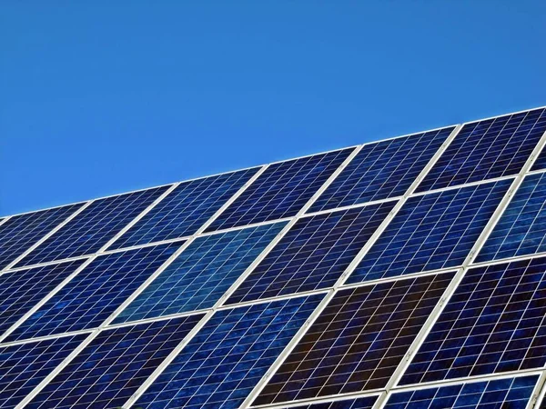 Generación Energía Células Solares Energía Solar — Foto de Stock