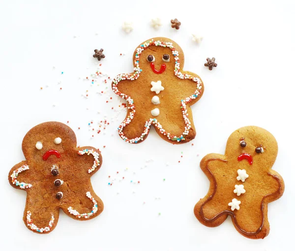 Gingerbread Men Winners Losers — 图库照片