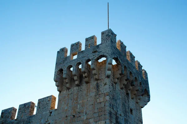 Trogir Deki Antik Deniz Gücü Mimari Ayrıntılar — Stok fotoğraf