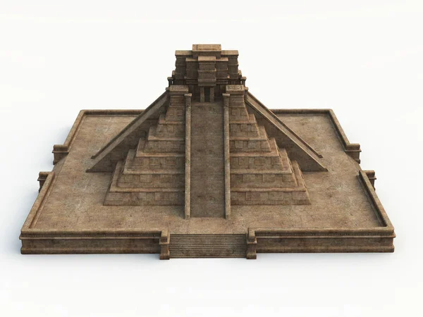Temple Maya Frontal — Photo