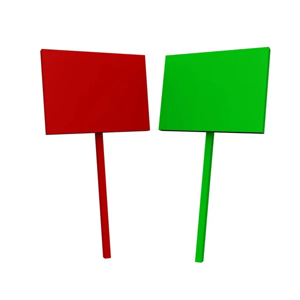 Sinais Branco Vermelho Verde — Fotografia de Stock
