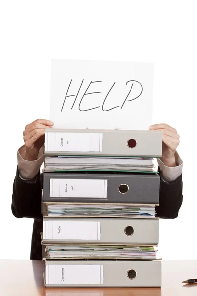 Medarbetare Kontoret Behöver Hjälp — Stockfoto
