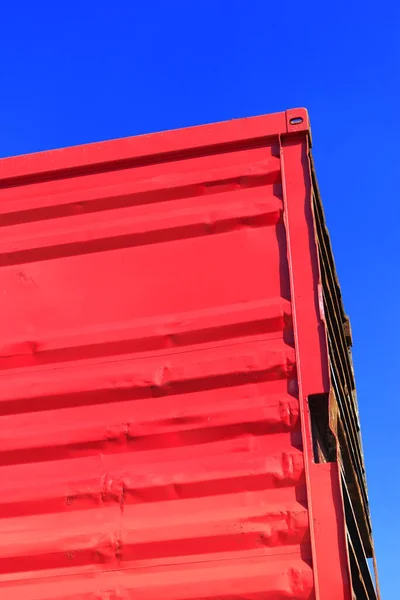 Červená Modrá Obloha Mraky — Stock fotografie
