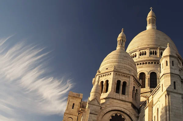 Nubes Circulares Sobre Sacro Coeur — Foto de Stock