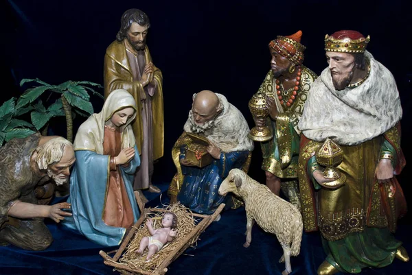 Presepe Figurina Presepe Natalizio — Foto Stock