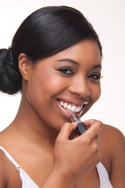 Retrato Jovem Mulher Africana — Fotografia de Stock