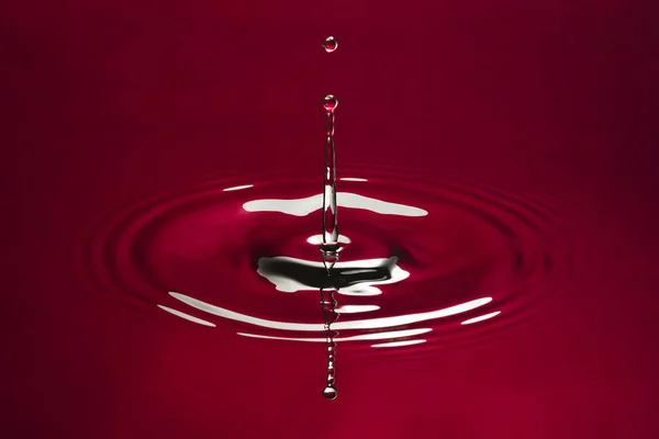 Капля Воды Падает Жидкость — стоковое фото