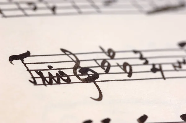 Notalı Bir Müzik Aleti — Stok fotoğraf