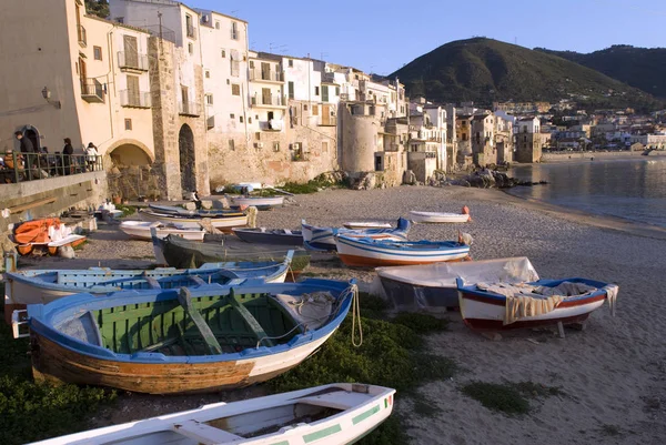 Waterfront Waterfront Cefalu Sicílie — Stock fotografie