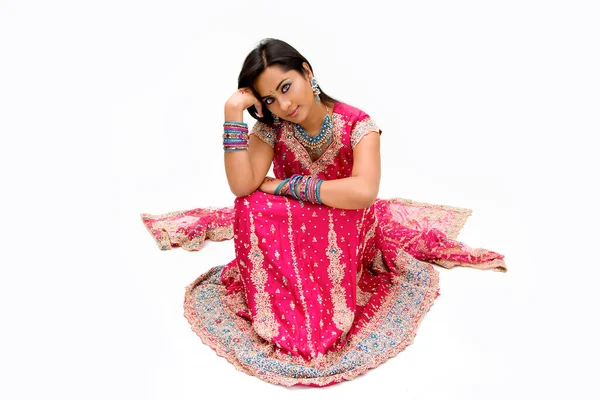 优雅的孟加拉新娘 传统婚姻 — 图库照片