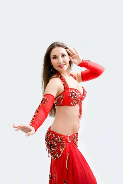 Hermosa Bailarina Del Vientre Intérprete —  Fotos de Stock
