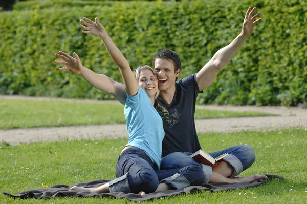 Portrait Beau Heureux Couple — Photo