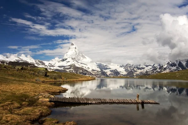 Vue Panoramique Sur Magnifique Paysage Alpin — Photo