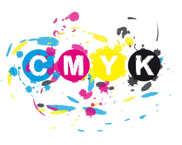 Parches Color Cmyk Abstracto — Foto de Stock