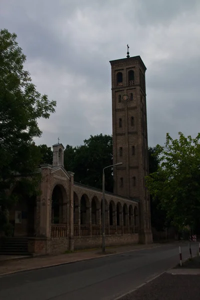 Vista Panoramica Della Vecchia Chiesa — Foto Stock