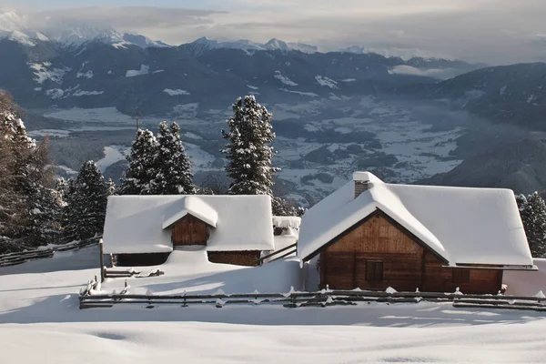 Vista Alto Adige Tirol Sul Província Nordeste Itália — Fotografia de Stock