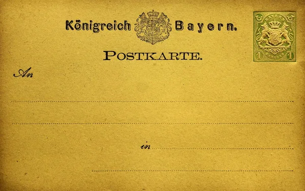 Postcard Kingdom Bavaria — Stock Photo, Image