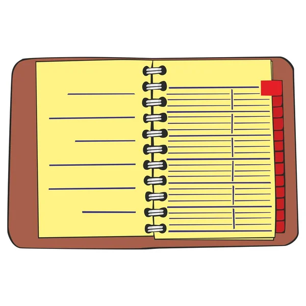 Papiernotizbuch Bürotagebuch — Stockfoto