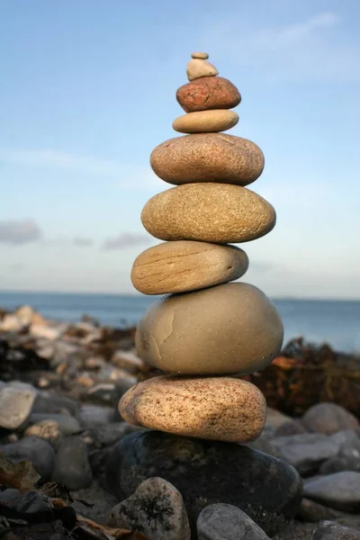 Stos Kamieni Plaży — Zdjęcie stockowe
