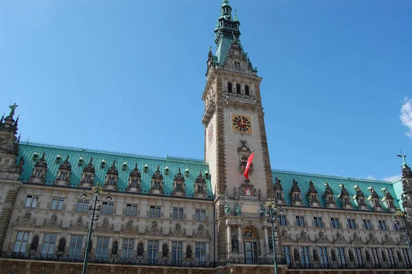 Stadhuis Hamburg — Stockfoto