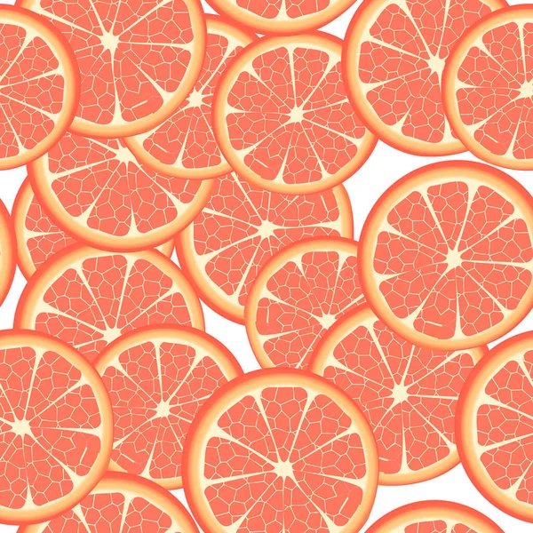 Bezešvé Grapefruit Pozadí Vzor — Stock fotografie