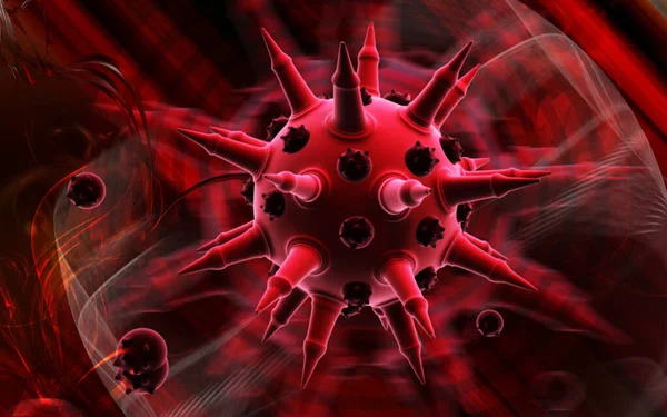 Вірус Грипу Клітини Бактерії — стокове фото