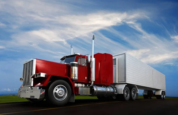 Truck Highway — Stock Photo, Image
