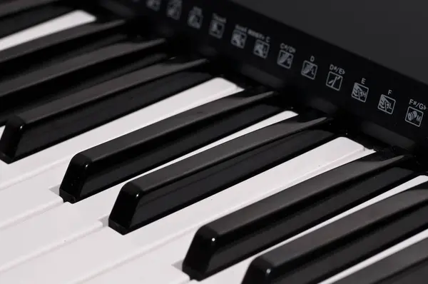 피아노 흑백으로 — 스톡 사진