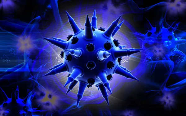 Вірус Грипу Клітини Бактерії — стокове фото