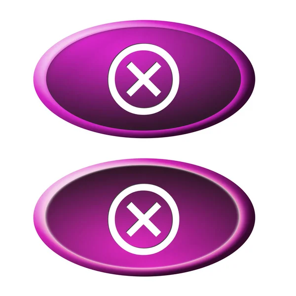 Zavřít Tlačítko Podepsat Symbol Ilustrace — Stock fotografie