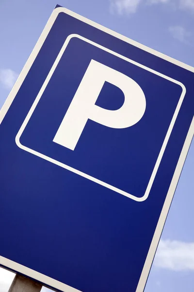 Segnaletica Parcheggio Informazioni Annuncio — Foto Stock