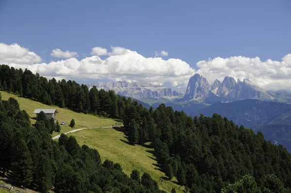 Zicht Van Villandro Alpen Naar Dolomieten — Stockfoto