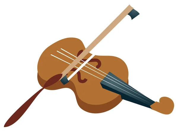 Vector Ilustración Violín Dibujos Animados — Foto de Stock