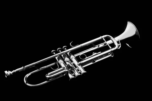 Saxofone Isolado Sobre Fundo Preto — Fotografia de Stock