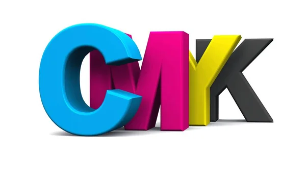 Letras Cmyk — Foto de Stock