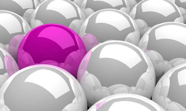 Spheres Pink White — Stock Photo, Image