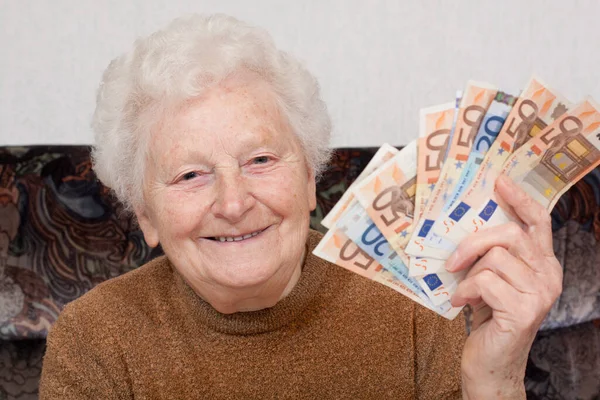 Grandma Euros Wags — Stock Photo, Image