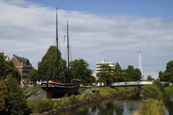 Gaffelschoner Ερμιόνη Στο Cuxhaven — Φωτογραφία Αρχείου