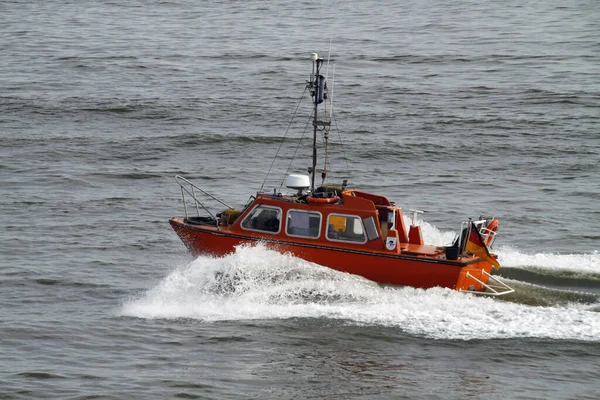 Lotsenboot Auf Der Nordsee Bei Cuxhaven — Stockfoto