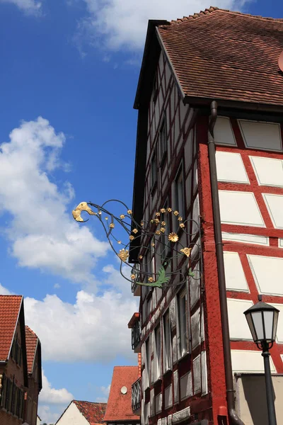 Casa Graticcio Nel Centro Storico Bad Mnstereifel Renania Settentrionale Vestfalia — Foto Stock