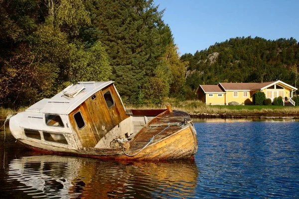 Szenische Ansicht Von Segelboot Details — Stockfoto