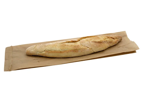 Γαλλικό Ψωμί Χάρτινη Σακούλα — Φωτογραφία Αρχείου