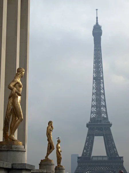 Эйфелева Башня Париж Франция — стоковое фото