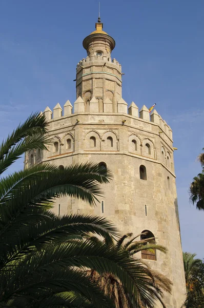 Sevilla Torre Del Oro — Stock Fotó