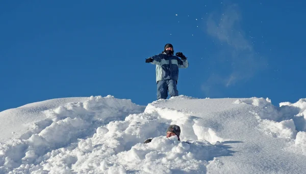 Kul Snön — Stockfoto